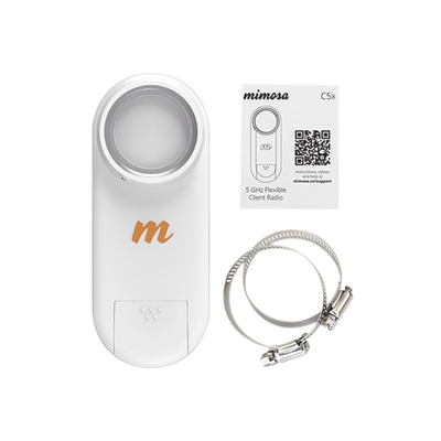 Radio Modular ("Antna integrada de 8dB") hasta 700 Mbps (4.9 - 6.4 GHz) IP67 Adaptación automática al entorno Monitoreo a través de la nube.