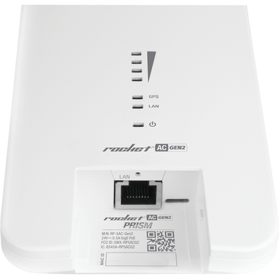 Radio Estación Base airMAX AC GEN2 hasta 500 Mbps 5 GHz (5150 - 5875 MHz) con tecnología airPrism