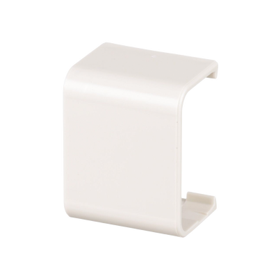 Unión recta para uso con canaleta LD10/LDPH10 material ABS Color Blanco Mate