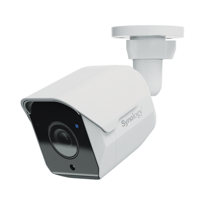 Cámara de Vigilancia BC500 | 5 Megapíxeles (2880x1620) | Lente 2.8 mm (110° H) | Visión Nocturna 30 mts | IP67 | IA para Detección de Personas y Vehículos | Compatible con Surveillance Station | Almacenamiento en mic