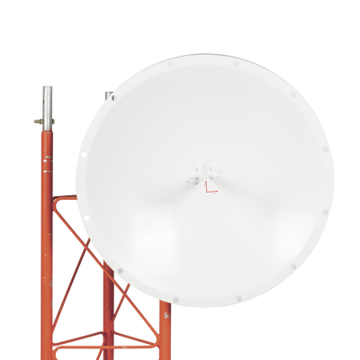 Antena Direccional con Frecuencia Extendida / 4.8 - 6.5 GHz / 28 dBi / Jumper incluido con conector N-Macho / Polaridad en 90º y 45º / Montaje incluido para torre o mástil