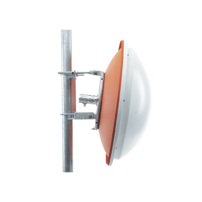 Antena altamente Direccional / 3 ft / 4.9-6.4 GHz / Diseñada para ambientes salinos / Ganancia 34 dBi / SLANT de 45 ° y 90 ° / Incluye radomo jumper y montaje de acero inoxidable.