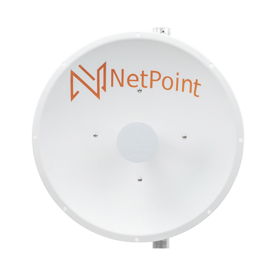 Antena Direccional de alto rendimiento / diámetro de 60 cm / 4.9-6.4 GHz / Ganancia 30 dBi / SLANT de 45 ° y 90 ° / Ideal para 30 km / Conector N-Hembra / Montaje y jumpers incluidos.