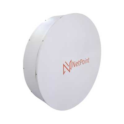 Antena de parabola profunda blindada con supresión al ruido de 3 ft 4.9-6.4 GHz Ganancia 34 dBi con SLANT de 45 ° y 90 ° ideal para hasta 70 km Conectores N-hembra montaje con alineación milimétrica.
