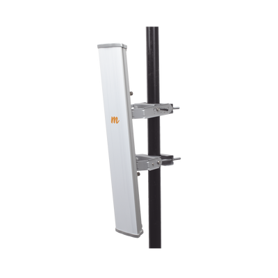 Antena Sectorial MIMO 4X4 de 45 º 4.9 - 6.4 GHz IP55 Ganancia de 22 dBi 4 Conectores N-hembra Montaje y Jumper tipo N incluido.