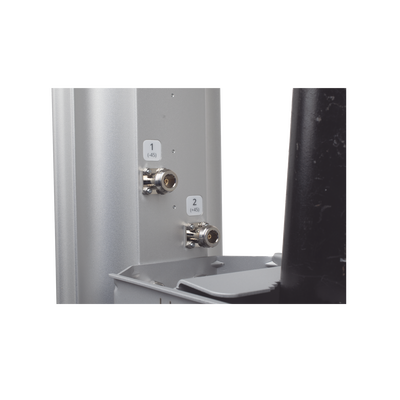 Antena Sectorial MIMO 4X4 de 45 º 4.9 - 6.4 GHz IP55 Ganancia de 22 dBi 4 Conectores N-hembra Montaje y Jumper tipo N incluido.
