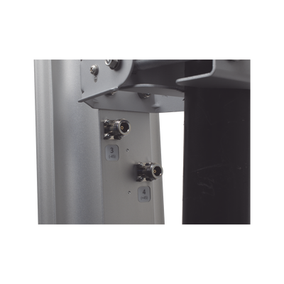 Antena Sectorial MIMO 4X4 de 45 º 4.9 - 6.4 GHz IP55 Ganancia de 22 dBi 4 Conectores N-hembra Montaje y Jumper tipo N incluido.
