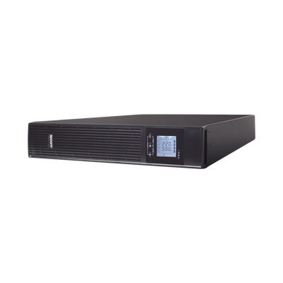 UPS de 3000VA/2700W / Topología On-Line Doble Conversión con Baterías Internas / Entrada y Salida de 120 Vca / Clavija de Entrada NEMA L5-30P / Pantalla LCD Configurable / Formato Rack/Torre