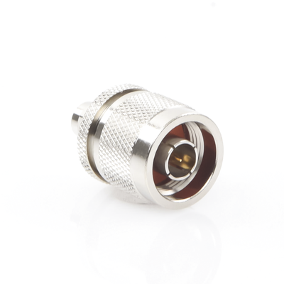 Adaptador en Línea de Conector SMA Macho a N Macho Níquel/ Oro/ Teflón.