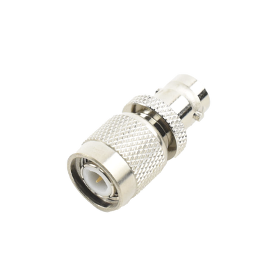 Adaptador en Línea de Conector TNC Macho a BNC Hembra Níquel /Oro /Teflón.