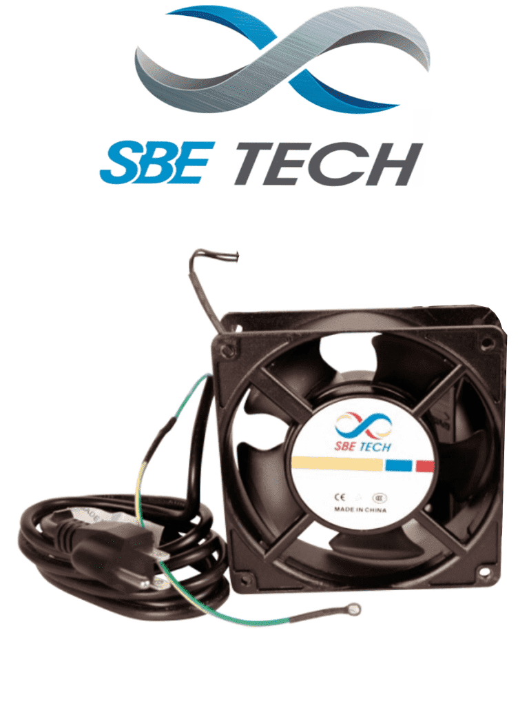 SBETECH J1VENTN127V - Extractor para gabinete compatible con gabinetes SBETECH color negro 110-127 VAC 42W