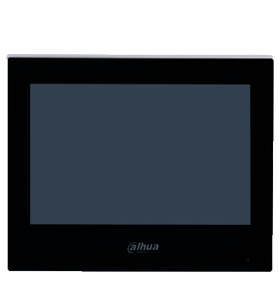 DAHUA DHI-KTP03 - Kit de Videoportero: Monitor de 7" frente de calle IP65 con visión IR apertura remota y control de 1 puerta. Incluye switch PoE de 4 puertos 10/100 y 2 puertos uplink. Protección y acceso inteligente en un solo sistema.
