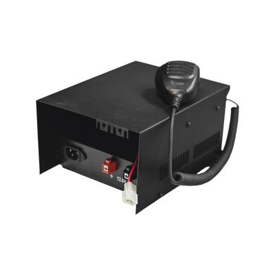 Gabinete para Radios ICOM Serie 121/221/121S/221S/M/5013 compatible con Fuente de Poder SEC (Fuente y Radio NO incluidos).