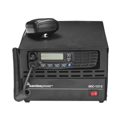 Gabinete para Radios ICOM Serie 121/221/121S/221S/M/5013 compatible con Fuente de Poder SEC (Fuente y Radio NO incluidos).
