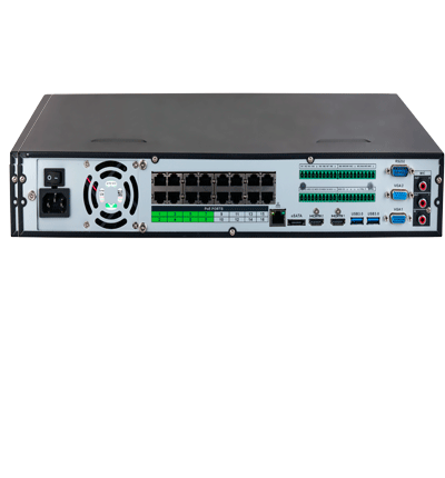 DAHUA DHI-NVR5416-16P-EI -NVR de 16 canales IP4K con tecnología Acupick y WizSense 16 puertos PoE 8ePoE y 4 bahías para discos duros. Incluye canales con reconocimiento facial SMD Plus soporte para cámaras con IA y protección perimetral #IMD