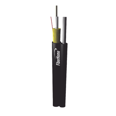 Kilómetro de Fibra Óptica Aérea Mini Figura 8 G.652D Monomodo de 6 Hilos Exterior Span 80 Loose Tube