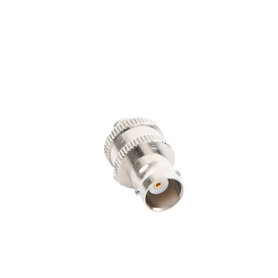 Adaptador en Línea de Conector BNC Hembra a SMA Hembra / Radios Portátil Kenwood Uniden Níquel/ Oro/ Teflón.
