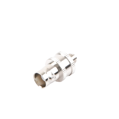 Adaptador en Línea de Conector BNC Hembra a SMA Hembra / Radios Portátil Kenwood Uniden Níquel/ Oro/ Teflón.