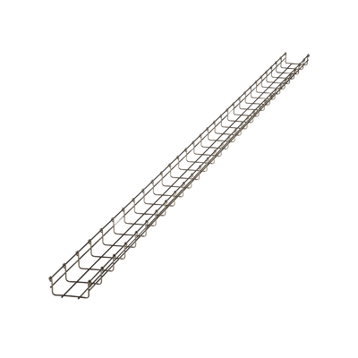 Charola tipo malla 54/100 mm  con acabado Acero Inoxidable 304L  hasta 86 cables Cat6  tramo 3 m