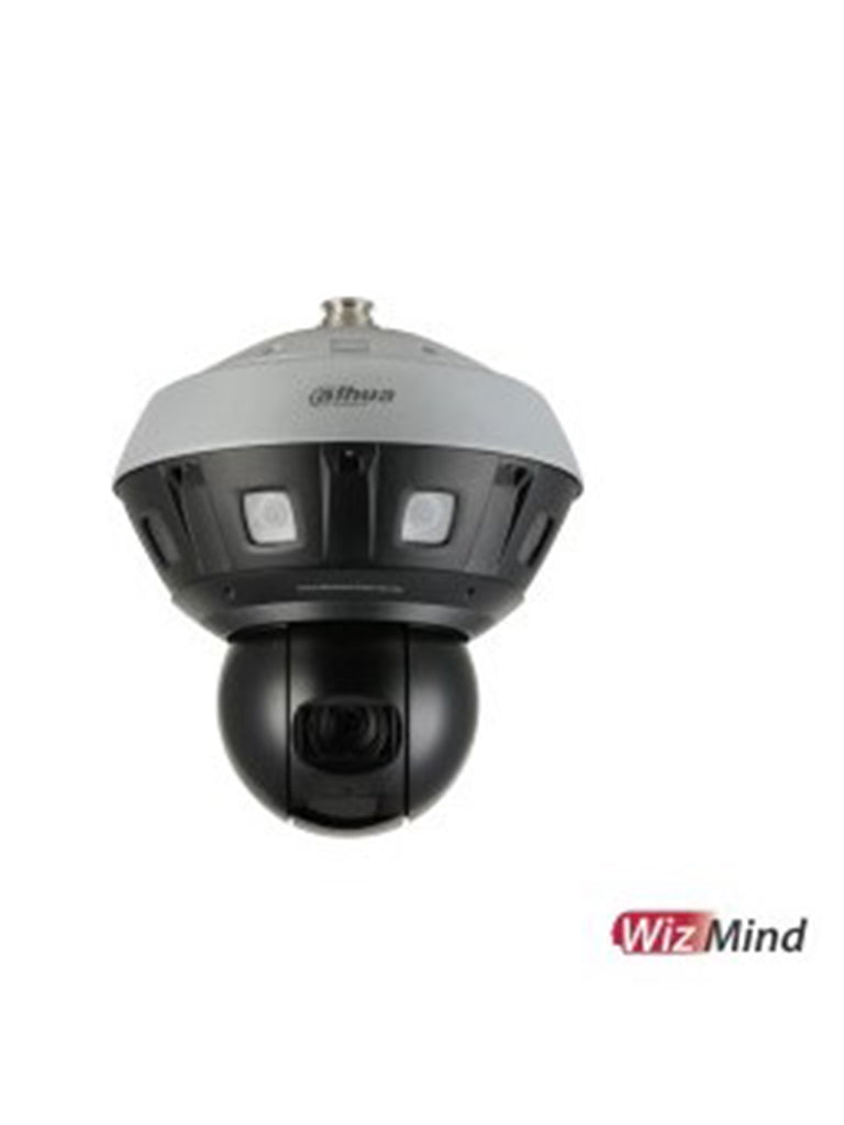 DAHUA PSDW81642ML-A360-D237 - Cámara IP Panorámica 360° Resolución de 8 x 2 MP + PTZ de 4 MP de 40x/ Lente 5 mm/ ? 360/ IR 400 mts/ IA WizMind/ Detección de Movimiento Inteligente/ Auto Seguimiento de objetivos/ Starlight/ WDR/ H.265+/ IP66/ E&S Al
