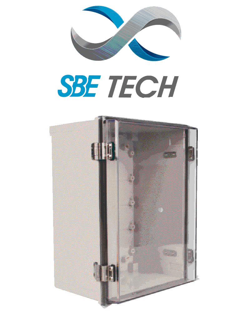 SBETECH TR15015090 - Gabinete de plástico para exteriores con cubierta transparente 150 x 150 x 90 mm