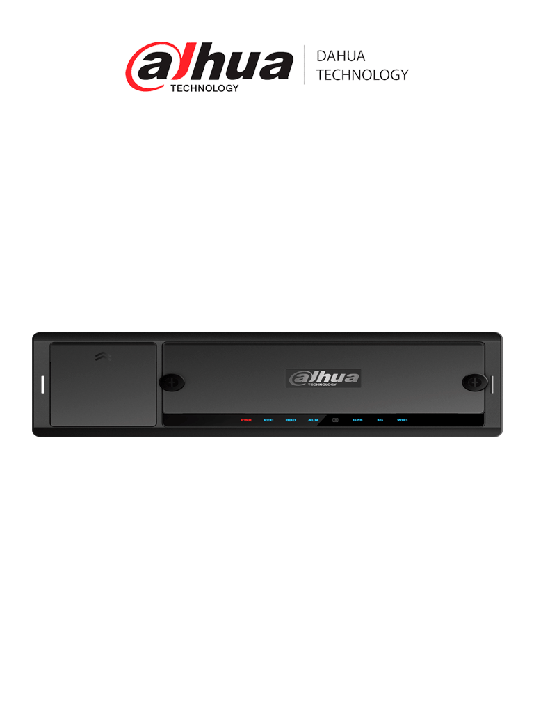 DAHUA MNVR8208-GFWI: NVR móvil de 8 canales con IA 8 puertos PoE GPS WiFi 4G. Soporta 2 discos duros de 2.5" reconocimiento facial y de placas (ANPR). Ideal para proyectos avanzados de seguridad.