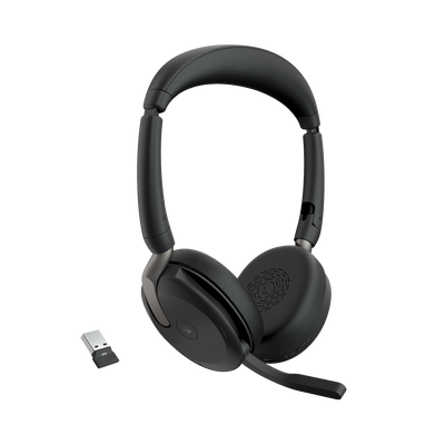 Jabra Evolve2 65 Flex Auricular stereo versión MS dongle USB-A con cancelación de ruido (26699-999-999)
