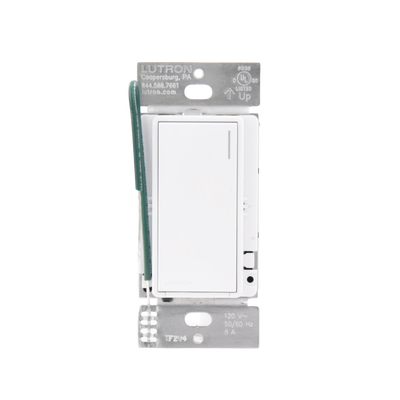 (RadioRa3) Apagador Sunnata color blanco mate para linea Radio Ra3 8A de iluminación 5.8A Motor