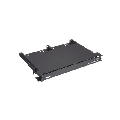 Panel de Distribución de Fibra Óptica con Bandeja Deslizable Acepta 12 Cassettes HD Flex™ en 6 Espacios Hasta 144 Fibras 1 UR