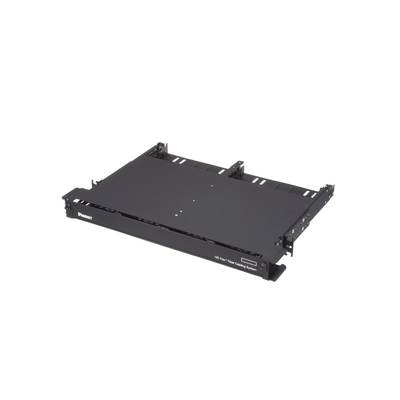 Panel de Distribución de Fibra Óptica con Bandeja Deslizable Acepta 12 Cassettes HD Flex™ en 6 Espacios Hasta 144 Fibras 1 UR