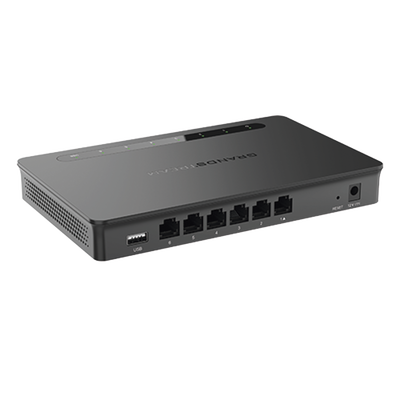Router Gigabit VPN / Balanceador de cargas / 30 000 sesiones NAT / 6 puertos 10/100/1000 Mbps (WAN/LAN) / Compatible con GWN Cloud.