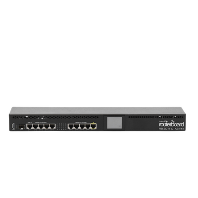 RouterBoard CPU 2 Núcleos 10 Puertos Gigabit Ethernet 1 Puerto SFP 1 GB Memoria Licencia Nivel 5 Montaje Rack