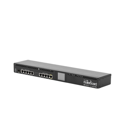 RouterBoard CPU 2 Núcleos 10 Puertos Gigabit Ethernet 1 Puerto SFP 1 GB Memoria Licencia Nivel 5 Montaje Rack
