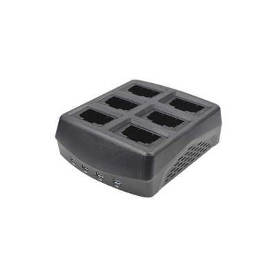 Bahía para descarga de información de 6 XMRX5 / XMRX2 conexión rápida más 4 vía USB