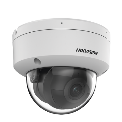 Domo IP 6 Megapixel / Lente 2.8 mm / 40 mts IR / Exterior IP67 / IK10 / Microfono Integrado / DARKFIGHTER / Audio y Alarma I/O / PoE / ONVIF / Micro SD / 4 Analíticos: AcuSense Deteccion Facial Conteo de Personas por Cruce y Zona