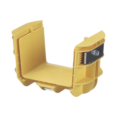 Union Recta "Cople" Para Canaleta FiberRunner™ 4X4 Color Amarillo