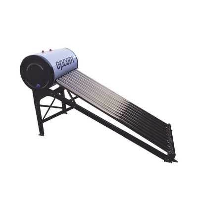 Bóiler Solar de 90L Baja Presión con 9 Tubos de Vacío de Mayor Resistencia y Termotanque Inoxidable de Grado Alimenticio Resistentes a Granizo de Hasta 25 mm/ l Incluye Anodo de Magnesio