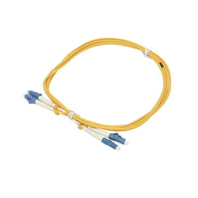 Jumper de Fibra Óptica Duplex Monomodo con Conectores LC/UPC-LC/UPC 2 metros