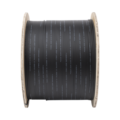 Carrete de 1 km de Fibra Óptica Drop Interior/Exterior G.657A2 Monomodo de 1 hilo (unifibra) Dieléctrica Forro Negro