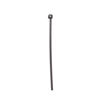 Cincho de Nylon 6.6 de Bloqueo 203 mm largo x 2.5mm ancho Color Negro Exterior Resistente a Rayos UV Paquete de 100pz