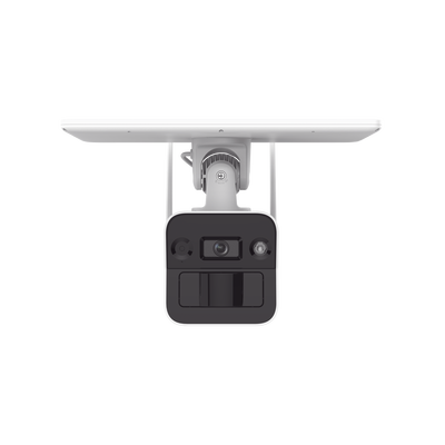 Kit Solar IP All in One / Doble Detección (Radar + PIR) / Bala IP 4 Megapixel / Lente 4 mm / Panel Solar / Batería de Respaldo de Litio 10Ah (Hasta 11 Días) / Conexión 4G / Audio de Dos Vías / Accesorios de Inst. / Direc