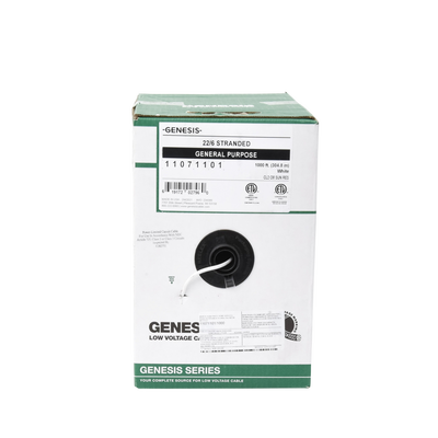 Bobina de 305 Metros / Alambre de Cobre / 6 x 22 AWG / Tipo CM-CL2 / Para Interior / Para Aplicaciones de Control de Acceso / Alarmas de Intrusión / Automatización / Interfonos y TV Porteros