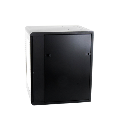 Gabinete para Montaje en Pared 12 Unidades de Rack de 19in Puerta de Cristal Templado Fabricado en Acero