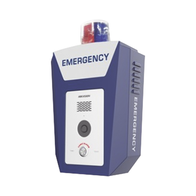 Estación de Alarma de Panico de Emergencia / Cámara 2 Megapixel / Video y Audio / Sirena y Estrobo (Azul y Rojo) / 10 Mts de IR / ISUP