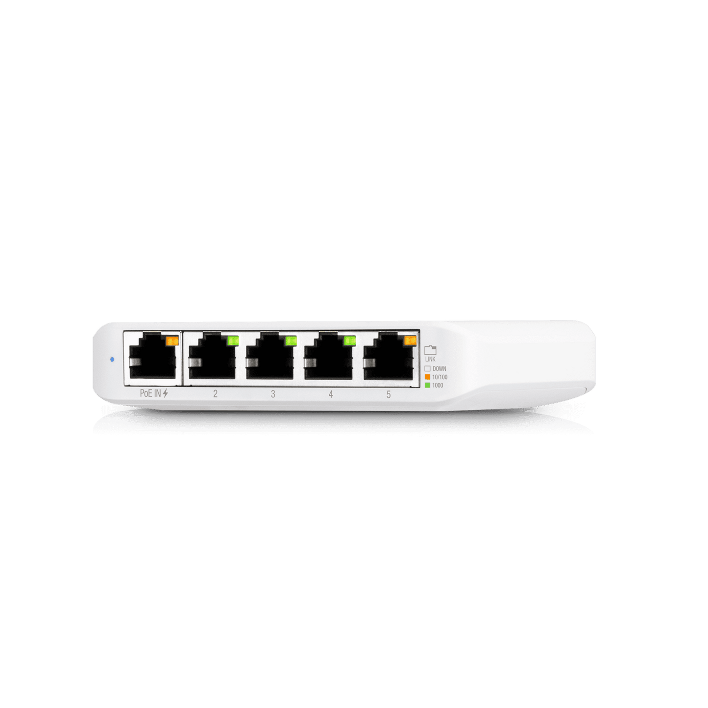 UBIQUITI USW-FLEX-MINI Switch UniFi Administrable Compacto de 5 Puertos 10/100/1000 Mbps entrada de PoE 802.3af/at
