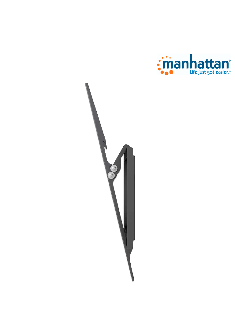 MANHATTAN 460941 - Soporte de Pared para Pantallas de 32 a 55 Pulgadas/ 35 Kg de Carga/ Ajuste de Angulo Vertical de 0 a 14 Grados/ Acero Reforzado/ VESA 200/ 300/ 400x200/ 400
