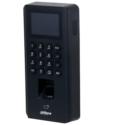 DAHUA ASI2212J-D - Control de Acceso de Huella y Tarjetas ID (EM)/ Pantalla de 2.4 Pulgadas/ Comunicacion TCP/IP/ P2P/ Soporte 5 000 Usuarios Tarjetas y Passwords/ 3000 Huellas/ 100 000 Registros/ 128 Periodos y Dias Festivos/