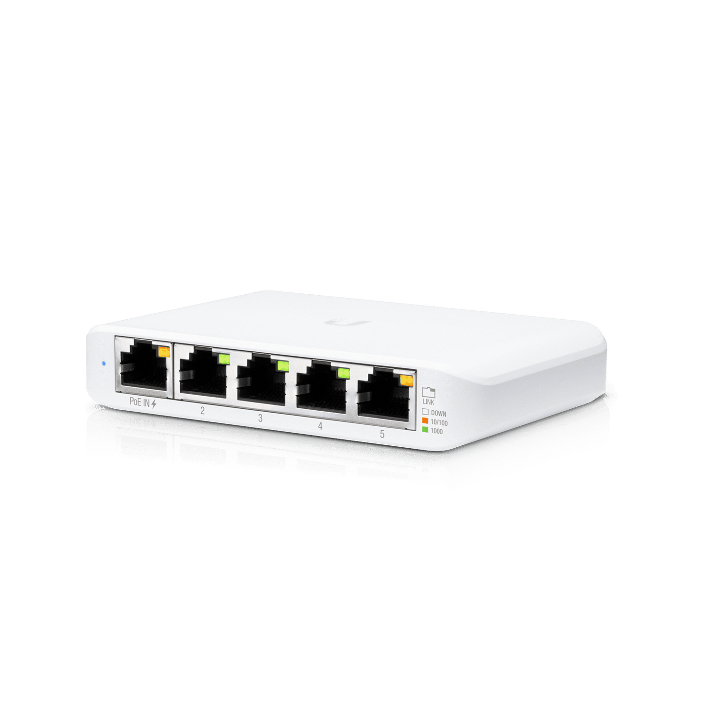 UBIQUITI USW-FLEX-MINI Switch UniFi Administrable Compacto de 5 Puertos 10/100/1000 Mbps entrada de PoE 802.3af/at
