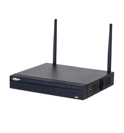 DAHUA NVR1108HS-W-S2-CE - NVR WiFi de 4 Megapixeles/ 8 Canales IP/ H.265/ Salidas HDMI &VGA/ 1 Bahía de Disco Duro/ 1 E&S de Audio/ Onvif/