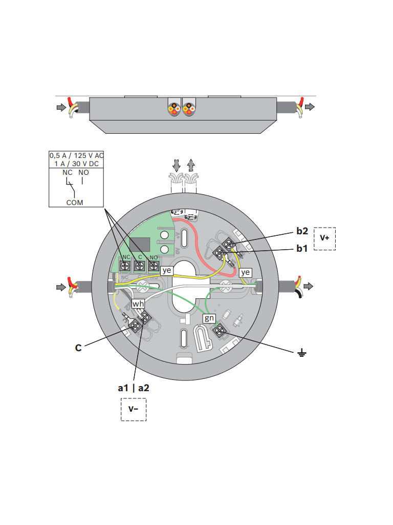 BOSCH F_MSR320 BASE DE DETECTOR CONVENCIONAL CON RELE #MCI2